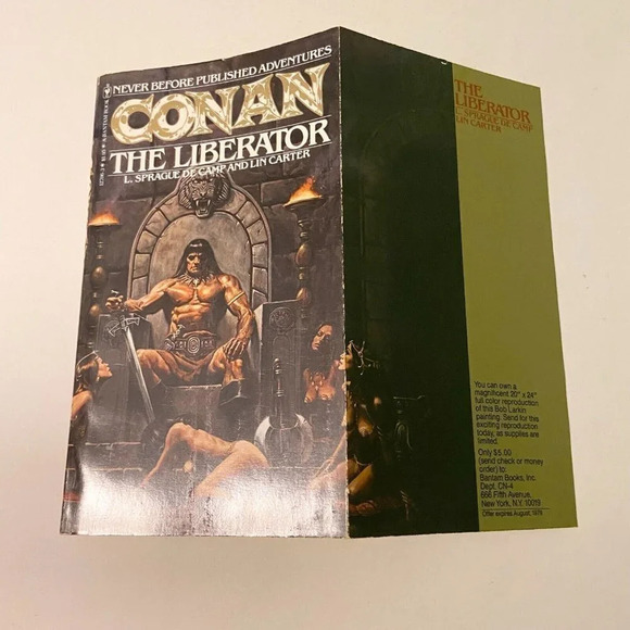 Vintage 1979 Conan the Liberator L Sprague De Camp Lin Carter Paperback - Picture 6 of 16